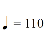 BPM symbol and numbers