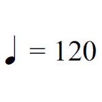 BPM symbol and numbers