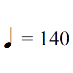 BPM symbol and numbers