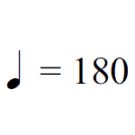 BPM symbol and numbers