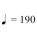 BPM symbol and numbers