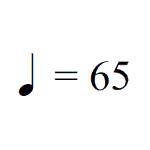 BPM symbol and numbers