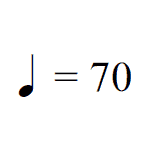 BPM symbol and numbers