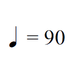 BPM symbol and numbers