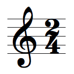 Time signature music symbol