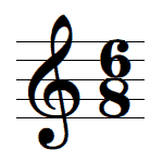 Time signature music symbol